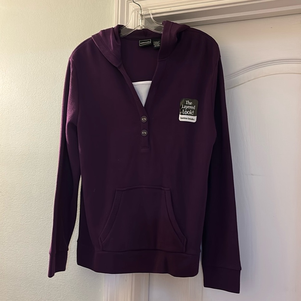 Beautiful Rich Purple Sweater, designed by Bobbie Brooks. Size L/G (14/16)